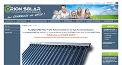 Desktop Screenshot of orionsolar.de